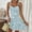 Blue, variant on VIWORLD Women's Floral Spaghetti Strap Sundress A-Line Flowery Mini Dress for Beach Vacation Summer Parties Yellow,S
