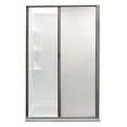 thumbnail image 1 of RecPro RV Retractable Rolling Shower Door | Platinum | RV Shower Door | Woven Mesh with Vinyl | Replacement Shower Door (36" x 67"), 1 of 4