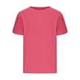 thumbnail image 5 of Delliss Girls' Summer Crew Neck T Shirts Petal Sleeve Cute Casual Fashion Tops 5-15 Years, 5 of 7