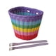 thumbnail image 3 of Cesta para bicicleta para niños, cesta tejida a mano con correas, cesta para manillar de bicicleta Arcoiris 21x18x17cm, 3 of 9