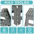 thumbnail image 3 of Folding Step Stool 9 Inch for Adults Holds Up to 300 lbs, Non-Slip Folding Stools with Portable Handle, Compact Plastic Foldable Step Stool for Bathroom, Bedroom, Kitchen, Gray, 3 of 7