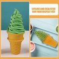 thumbnail image 5 of KAKOWELY 4 piezas de helado falso, modelo de cono de helado, juguete de simulación de comida falsa, accesorio de comida falsa, 5 of 5