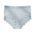 thumbnail image 3 of Bxsruta Women's Plus Size High Waist Seamless Breathable Lace Thong for Everyday Comfort, 3 of 8