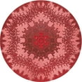 thumbnail image 1 of Ahgly Company Machine Washable Indoor Round Transitional Red Area Rugs, 5' Round, 1 of 7