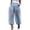 Blue #28, variant on Harem Pants for Women Sheer Mesh High Waisted Balloon Pants with Pockets Black XL
