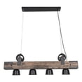 thumbnail image 5 of Rustic Retro Dimmable Light Chandelier Wood Beam Fixture Design Home Lamp, 5 of 10