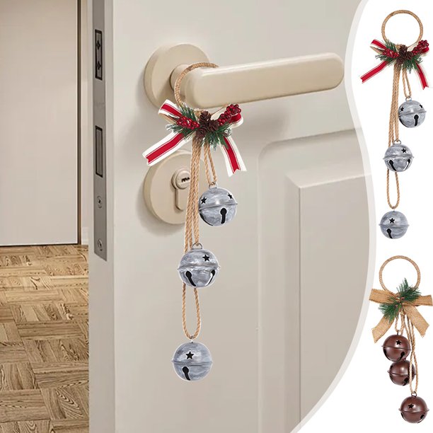 onlyliua Fin de Temporada Decoración Navideña Campanas Navideñas Colgantes para Árbol de Navidad Colgante de Pared Colgante de Puerta Decoración de Techo Decoración de Escena Navideña Arreglo de Camp