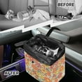 thumbnail image 6 of Xixirimido Car Trash Can for Back Seat 70s 80s Groovy Hippie Daisy Flower Print Car Accessories for Women Leakproof Auto Garbage Cans Hanging Trash Bin for Car Water-Resistant, 6 of 8