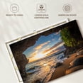 thumbnail image 6 of Elephant Stock Maui Cave Turtle Wall Art - Horizontal Canvas Wall Art - Living Room Wall Decor - Beach Canvas - Gray And Brown Decor - 45" x 30", 6 of 8