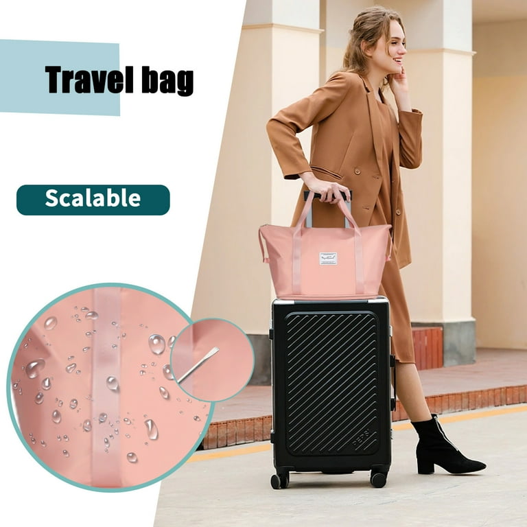 Carry All Travel Tote Bag With Luggage Sleeve