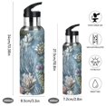 thumbnail image 2 of Yayeee 20oz Insulated Water Bottle Double Wall Stainless Steel with Flip Straw Lid, Sea Plants Pattern, 2 of 7