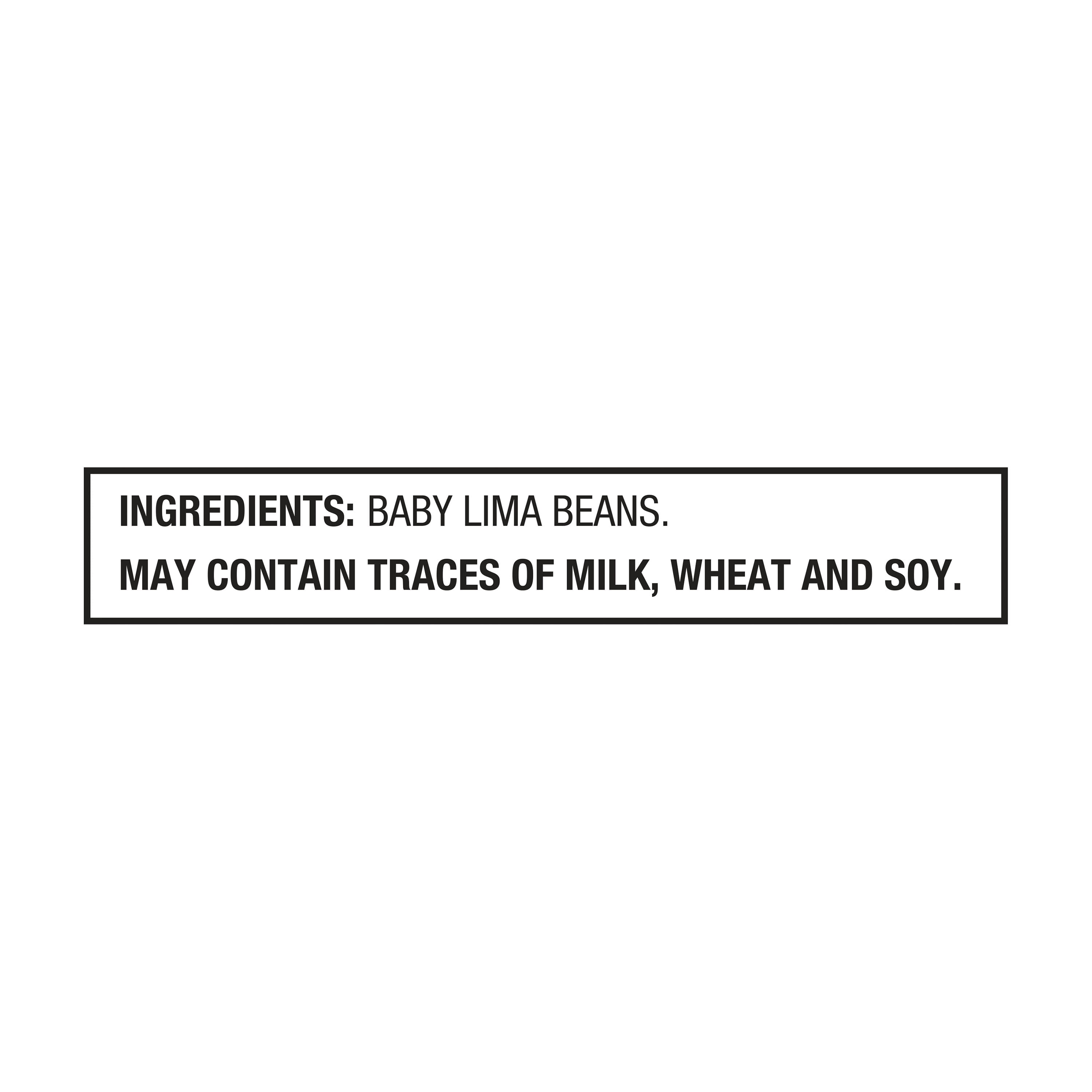 Great Value Baby Lima Beans, Gluten-Free, 12 oz Steamable Bag (Frozen)