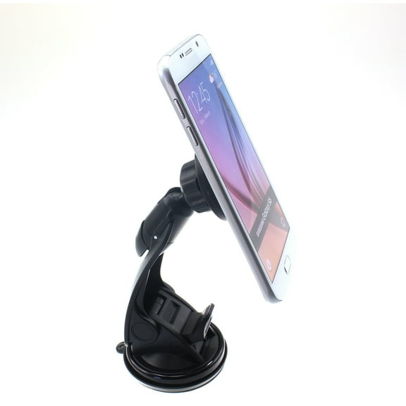 Magnetic Car Mount for Samsung Galaxy S24 FE - Holder Dash Windshield Swivel Strong Grip for Galaxy S24 FE