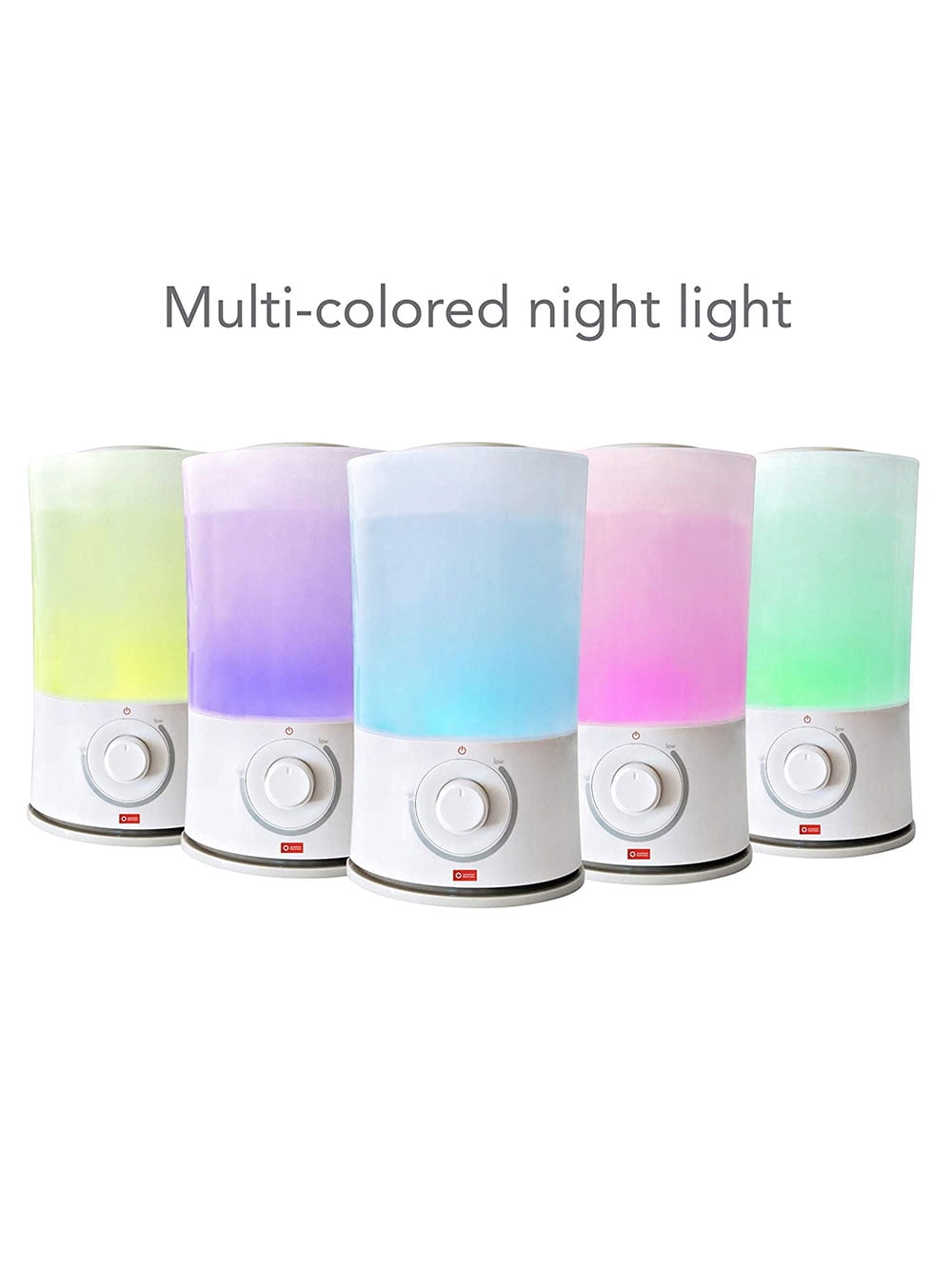 American Red Cross Baby Glow Ultrasonic Humidifier - white/multi, one