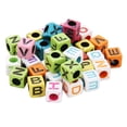 thumbnail image 2 of 200 piezas de de letras de de acrílico espaciador suelto de gran agujero para niños, 2 of 9