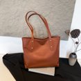 thumbnail image 4 of Elegante bolso de mano de gran capacidad para mujer, diseño moderno con estampado de cocodrilo, color sólido versátil, bolso de hombro sencillo., 4 of 5