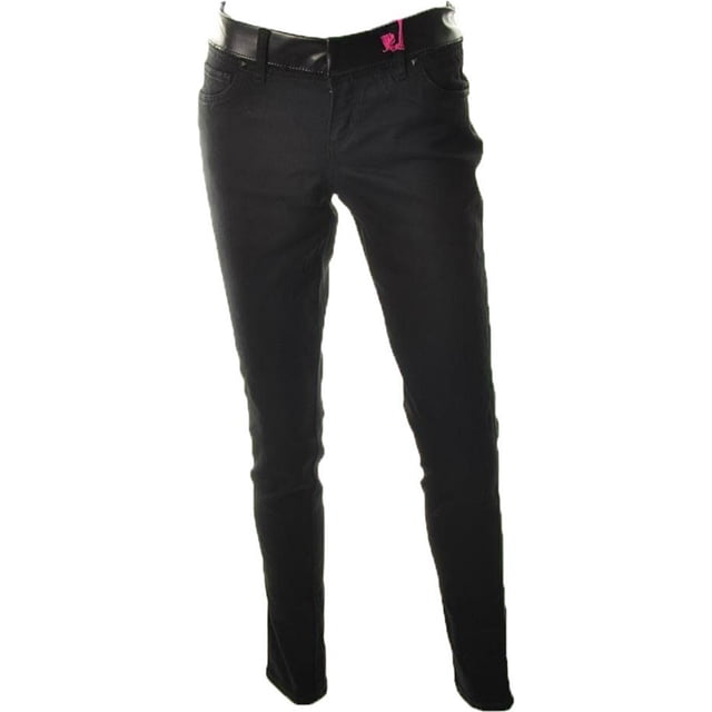 Material Girl Clara Jeggings para mujer, negro, 9/10 de largo