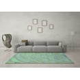 thumbnail image 3 of Ahgly Company Indoor Rectangle Abstract Light Blue Modern Area Rugs, 4' x 6', 3 of 4