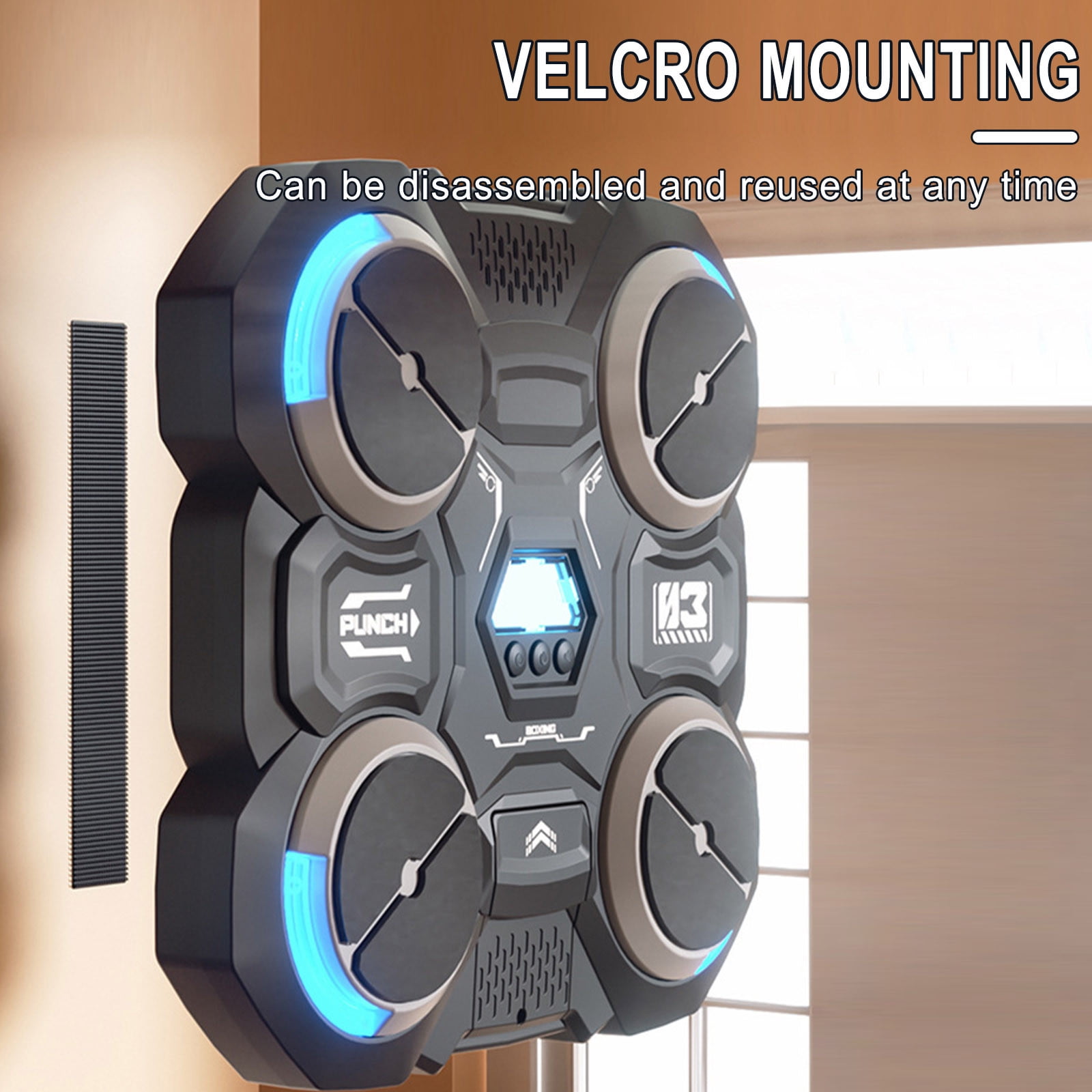 Machine De Boxe Musicale Pour Enfants Et Adultes, Punching Pad