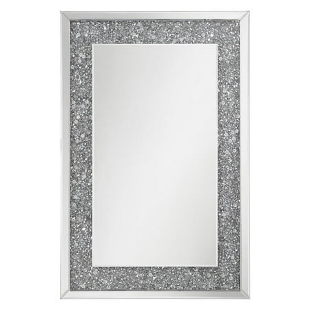 Valerie Crystal Inlay Rectangle Wall Mirror