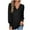 Black, variant on Patlollav Blouses Women Long Sleeve Solid Color Comfortable Breathable V-Neck Shirt Tops
