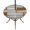 Brown, Gray, variant on Round Outdoor Tablecloth with Umbrella Hole and Zipper, Brown Yellow Vintage Tablecloth with Elastic Waterproof, Retro Farmhouse Elegant Pastoral Patio Table Covers for 36" - 44" Picnic Pool Tables