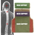 thumbnail image 6 of 2 Piece Sherpa Fleece Lumbar Support Pillow for Recliner Chair, Memory Foam Lumbar Pillow with Headrest for Back Pain Relief, Back Support Cushion for Office Chair（Coffee）, 6 of 8