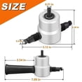 thumbnail image 3 of Dsscvnef Coupe-Tôle Double Tête 360 Réglable pour Outils Électriques de Coupe Droite et Courbée, 3 of 7