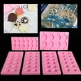 1Pc Silicone Lollipop Mold Set with 12pcs Lollipop Sucker Sticks Candy
