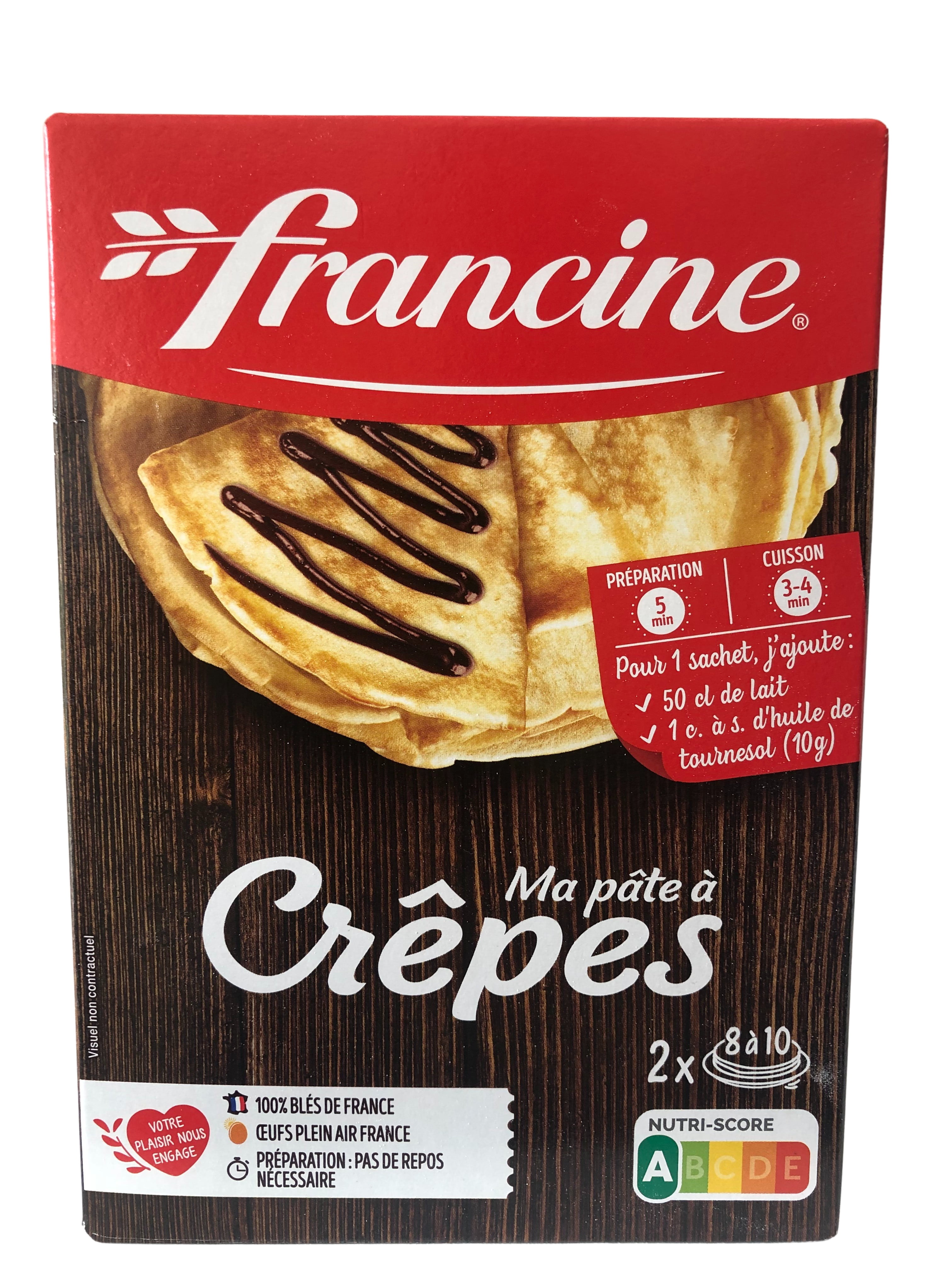 Francine French Crepe Dough Mix Makes 1820 Sweet Crepes, 13 oz