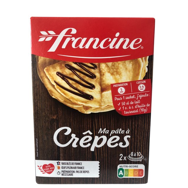 Francine French Crepe Dough Mix Makes 1820 Sweet Crepes, 13 oz