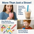 thumbnail image 4 of Impresserve Colorful Assorted Jumbo Smoothie Straws - 100 Count, 4 of 6