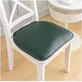 thumbnail image 3 of OQOPO PU Leather Dining Chair Cushion with Non-Slip Ties Kitchen Chair Cushion and Seat Cushion for Dining Room 43 * 40cm (Color : Dark Green,Size : 1pack), 3 of 9