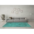 thumbnail image 3 of Ahgly Company Indoor Rectangle Oriental Turquoise Blue Industrial Area Rugs, 6' x 9', 3 of 4