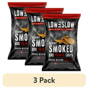 (3 pack) Low and Slow Hickory Smoked Potato Chips, 5 oz Metalized Film Bag