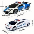 thumbnail image 4 of 360° Rotating Police Car Toy with Sound & Light Electric Automatic Openable Doors Educational Vehicle Toy for Kids Children, 4 of 8