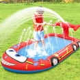 thumbnail image 4 of Muyoka Piscina inflable para niños, piscina con aspersor de agua, fuente inflable, piscina para niños de 3 a 7 años, 71 x 63 pulgadas, piscinas al aire libre, juguetes de agua con aspersor para patio Muyoka Hogar, 4 of 6