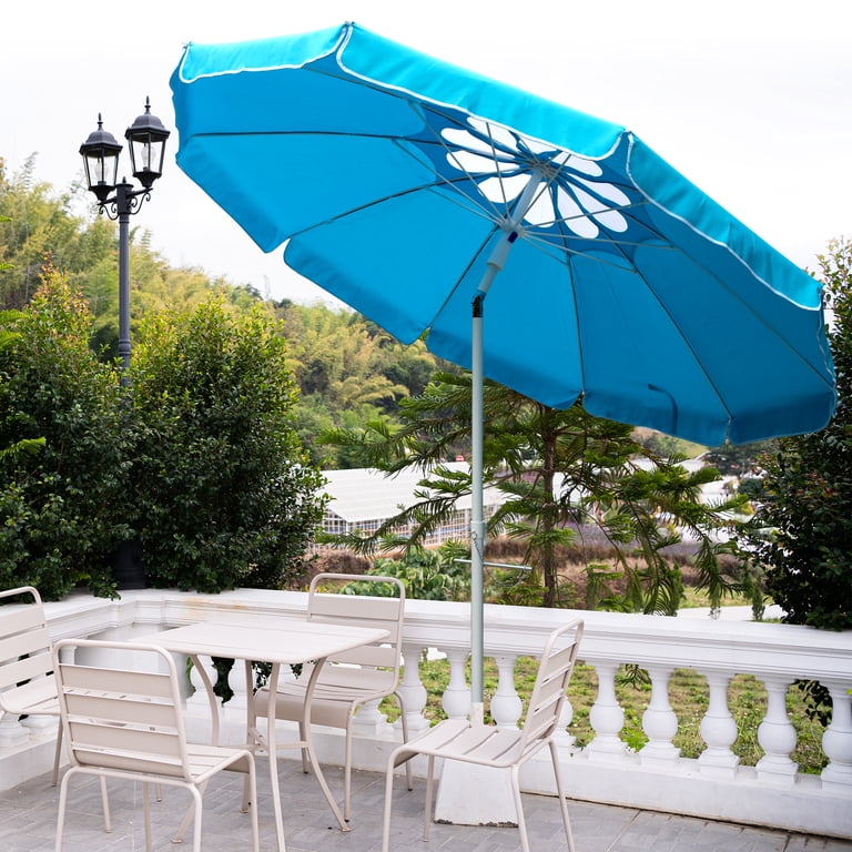 laurel canyon patio umbrella 100 lb Base 23" Heavy Duty Outdoor Stand Water and Sand Filled for Lawn, Deck, Garden, Pool, Market, Black : Buy Online at Best Price in KSA LAUREL CANYON 6.5ft Beach Umbrella