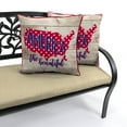 thumbnail image 3 of Jordan Manufacturing 18" x 18" Brown the Beautiful Wood Outdoor Throw Pillow (2-Pack), 3 of 8