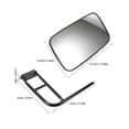 thumbnail image 2 of FENGGUIQU 1Jgo Espejo Retrovisor Para Vehículos De Construcción Con Soporte Reforzado Y Visibilidad Clara, 2 of 6