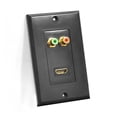 thumbnail image 2 of Pyle Home PHDMRBC2 Dual HDMI Wall Plate Featuring 90 Degree Exit Ports, 2 of 3