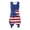 American Flag Theme, variant on Western Desert Pattern Sleeveless Sundress, Side Pockets Asymmetric Hem Midi Dress Pleated Irregular Hem Ladies Irregular Hem Casual Dress for Holiday