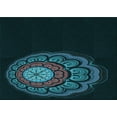 thumbnail image 1 of Ahgly Company Machine Washable Indoor Rectangle Transitional Night Black Area Rugs, 2' x 4', 1 of 7
