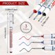 thumbnail image 2 of 3 Pcs Multi-purpose Deep Hole Pens Deep Drill Hole Long Nib Deep Hole Pens Colorful Carpenter Pen, Red, Black, Blue, 2 of 5