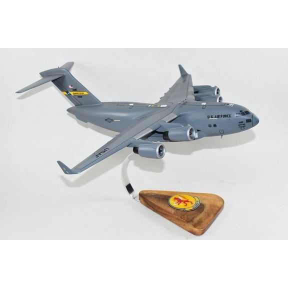16th Airlift Squadron 'Spirit of Berlin' (Charleston) C-17 Model, 1/116th Scale, Mahogany, Cargo