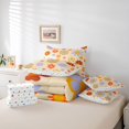 thumbnail image 6 of Homewish Lovely Daisy 7-Piece Bedding Comforter Set,Cute Rainbow Blossom King Bedding Sets,Blue Orange Bed Sheets For Kids,Breathable Home Decor Reversible, 6 of 8