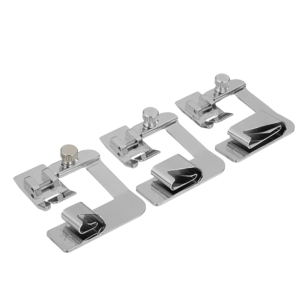 6 Sizes Narrow Wide Rolled Hemmer Hem Foot Set For Domestic Sewing Machines