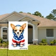 thumbnail image 2 of Amhnf American Flag Chihuahua Dog Garden Flag For Home Outdoor Garden Yard Decor 12x18 inch, 2 of 5