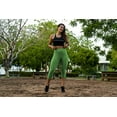 thumbnail image 5 of Capri Leggings for Women with Pockets, Extra Buttery Soft for Casual, Yoga, Fitness wear, High Waist, Green Tea S - L, 5 of 5