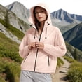 thumbnail image 2 of CYYOLLPF sun protection clothing women spf jacket women uv protection shirts for women thin hoodie Sun Protection Hoodie upf hoodie women sun shirt women windbreaker jacket women Pink 4XL, 2 of 4